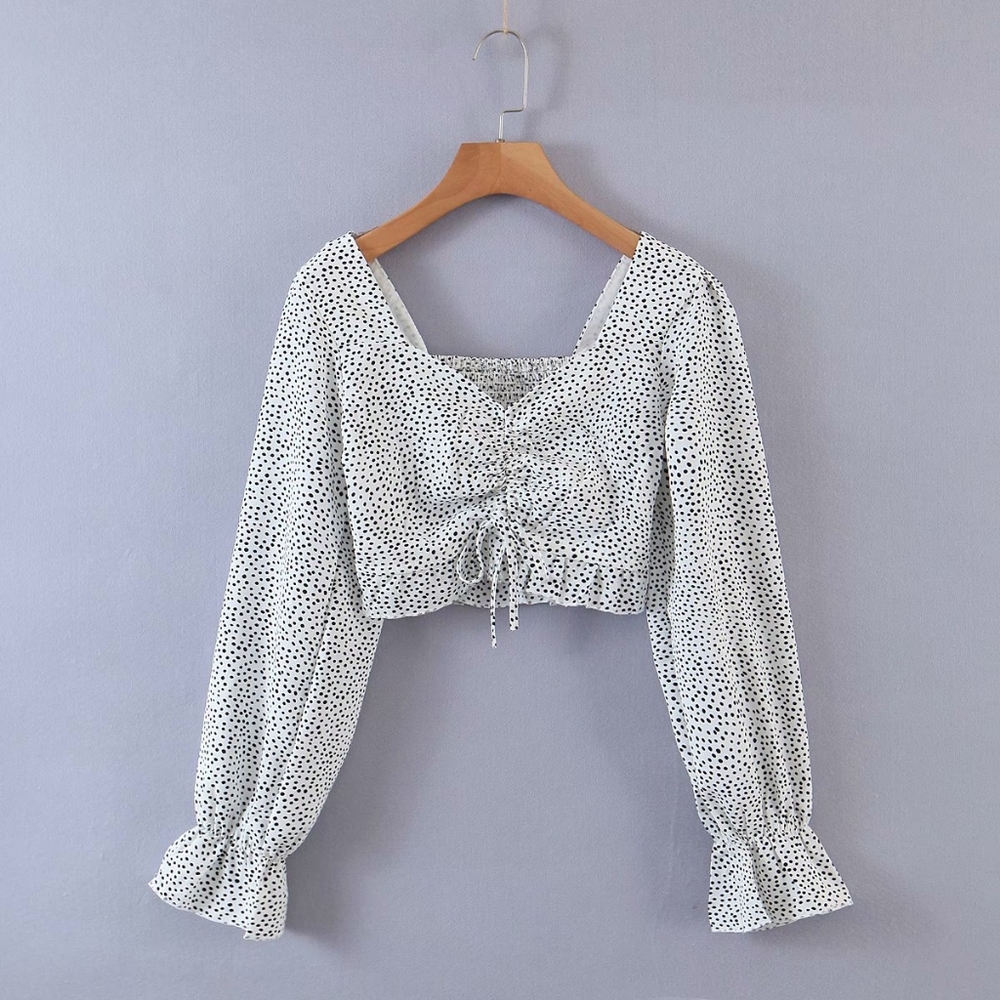 Shein Scrunch Crop Top Size M